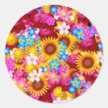 Florece al pegatina