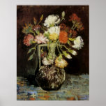 Florero con los claveles blancos de Vincent van Go Impresiones