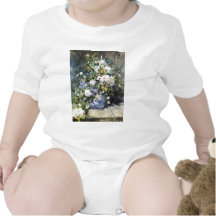 Florero de Pierre-Auguste Renoir de flores Camisetas
