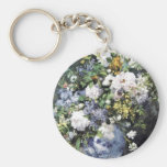 Florero de Pierre-Auguste Renoir de flores Llaveros Personalizados