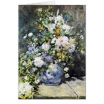 Florero de Pierre-Auguste Renoir de flores Felicitación