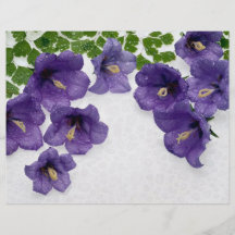 Flores abstractas tarjetas informativas