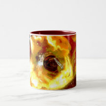 Flores abstratas caneca