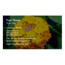 flores amarillas del camara del Lantana Tarjetas Personales
