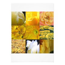 Flores amarillas invitación personalizada
