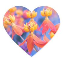 Flores anaranjadas soñadoras pegatinas