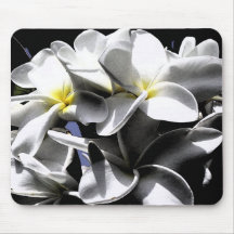 Flores artísticas del Plumeria Tapete De Ratón