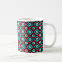 Flores aztecas taza