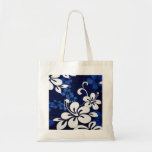 Flores azules de Hawaii Bolsa Lienzo