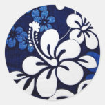 Flores azules de Hawaii Pegatina