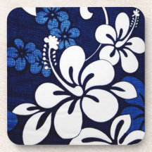 Flores azules de Hawaii Posavasos De Bebida