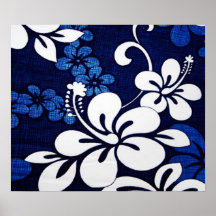 Flores azules de Hawaii Posters