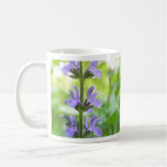 Flores azules de la reina Salvia Tazas De Café