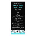 Flores azules de Tiffany que casan programa Invitaciones Personalizada