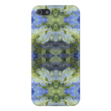Flores azules del Hydrangea iPhone 5 Funda