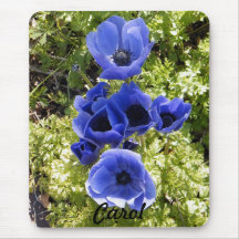 Flores azules tapete de raton