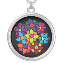 Flores brillantes grandes joyeria