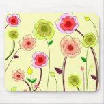 Flores caprichosas - Mousepad Tapete De Raton