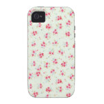 Flores color de rosa elegantes lamentables florale iPhone 4/4S fundas