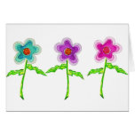 Flores coloridas felicitaciones