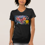 Flores de CMCarlson y camiseta del terciopelo