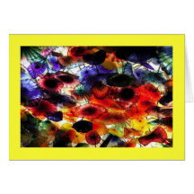 Flores de cristal tarjetas