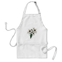 Flores de Edelweiss Delantal
