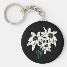 Flores de Edelweiss Llavero