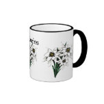 Flores de Edelweiss Tazas