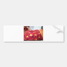 flores de la caída etiqueta de parachoque
