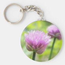 Flores de la cebolleta llaveros personalizados