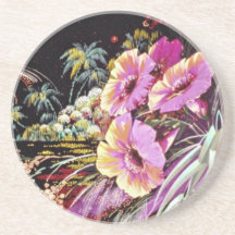 Flores de la elegancia posavasos cerveza