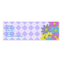 Flores de la primavera tarjetas de visita