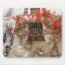 Flores de la ventana alfombrilla de ratones