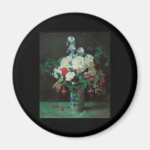 Flores de Lambdin en un florero Imán De Frigorífico