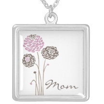 Flores de moda de la mamá del collar del día de ma