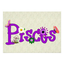 Flores de Piscis Invitacion Personalizada