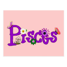 Flores de Piscis Tarjetas Postales
