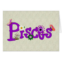 Flores de Piscis Tarjetón