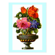 Flores decorativas reales postales