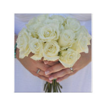 Flores del boda impresión en lienzo estirada