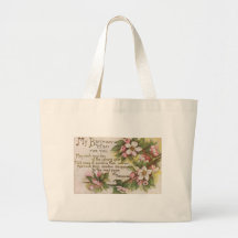 Flores del cumpleaños del vintage bolsas