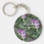 Flores del Freesia del ~ Proverbs17-22 Llavero Personalizado