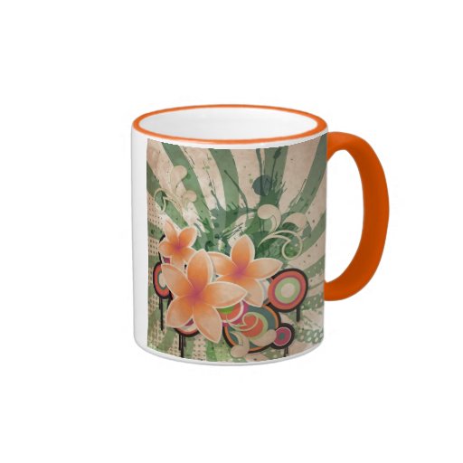 Flores del golpe taza