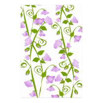 Flores del guisante de olor de la lila posters