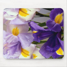 Flores del iris alfombrillas de ratón