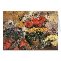 Flores del otoño de Lovis Corinto Tarjetas