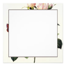 flores del rosa blanco, Pedro José Redouté Comunicados Personalizados