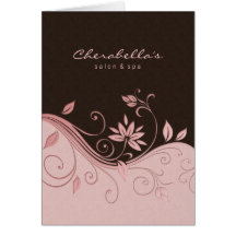 Flores del rosa de la tarjeta de felicitación del 