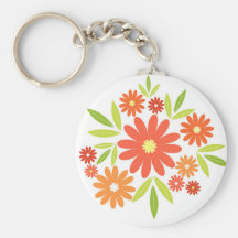 Flores del verano llaveros